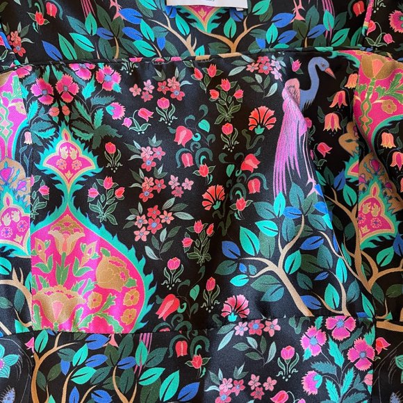 Sandro Paris - Chinoiserie - Puff Sleeve Blouse - L - Picture 2 of 4